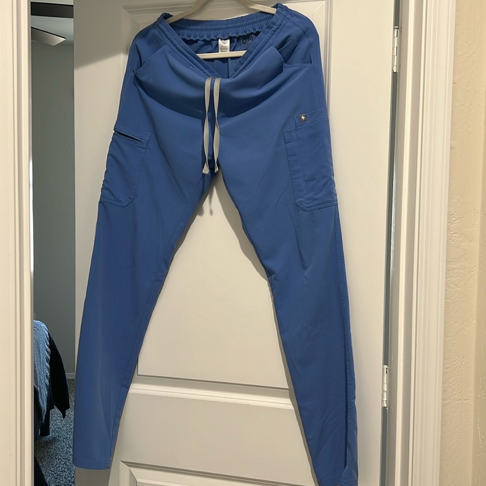 Yola Skinny Scrub Pants Ceil blue